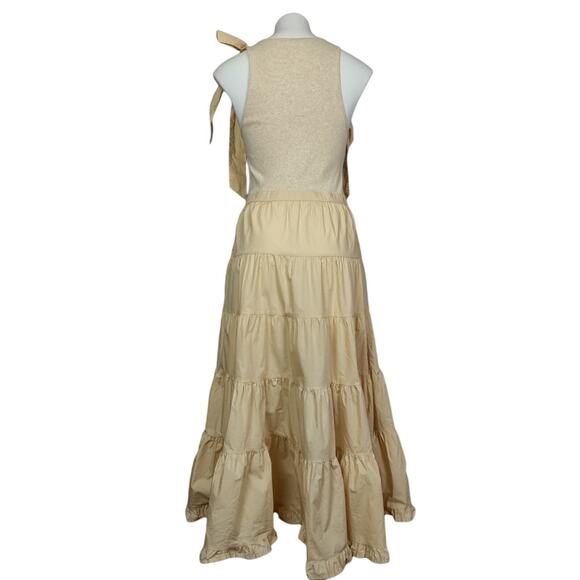 Ulla Johnson Hope Tiered Tie Shoulder Cotton Dress Size Medium Summer Wedding - Picture 5 of 16